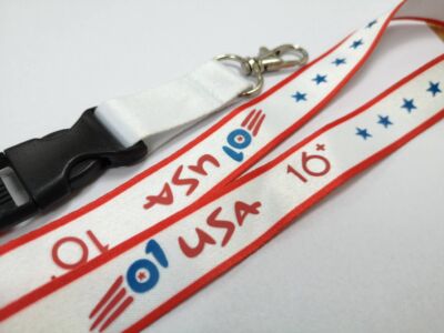 สายคล้องคอซิลค์สกรีน&ซับลิเมชั่นในชิ้นเดียวกัน