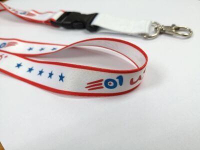 สายคล้องคอซิลค์สกรีน&ซับลิเมชั่นในชิ้นเดียวกัน