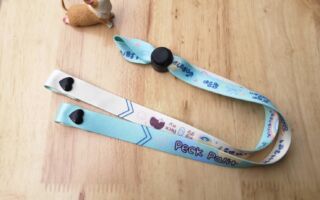 สายคล้องแมสก์กระดุมแป๊กรูปหัวใจ