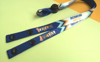 สายคล้องมาสก์พิมพ์ซับลิเมชั่น พิมพ์ดีไซน์คมชัด