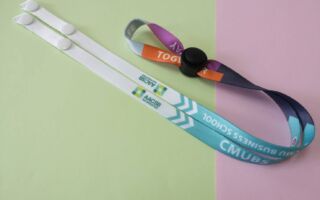 สายคล้องหน้ากากอนามัยกระดุมแป๊กสายขนาด 10 mm